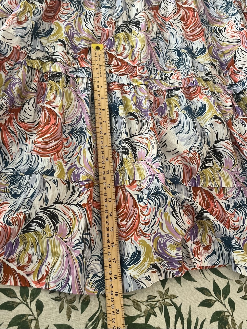 Anthropologie Somerset Abstract Swirl
Tiered Cotton Maxi Dress Large - Picture 11 of 13
